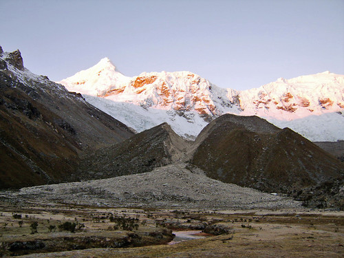 Dawn the morning after our ascent of Ishinca