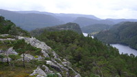 Sørtoppen på Haukøy fra Nordtoppen