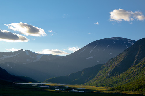 Leirundsdalen, dahinter Besshøe und Surtningssue