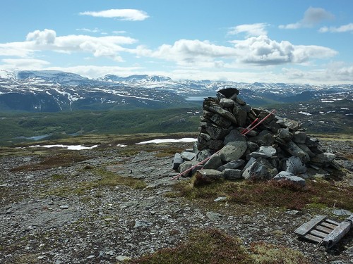 Fra toppen mot Hallingskarvet