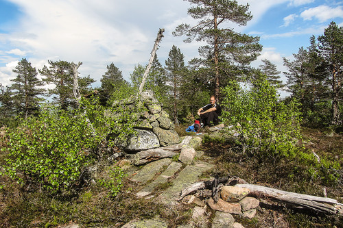 På toppen av Knausen.