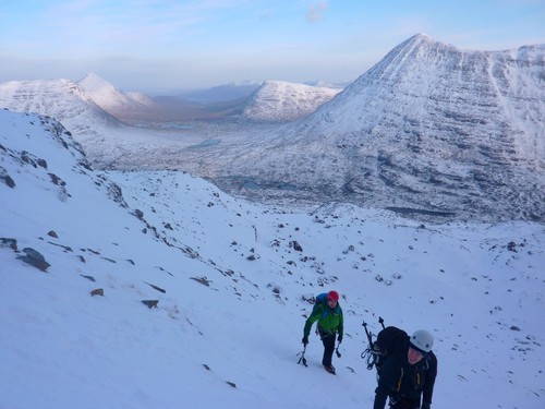 Fine views to the north. Sail Mhor to the right edge of the picture