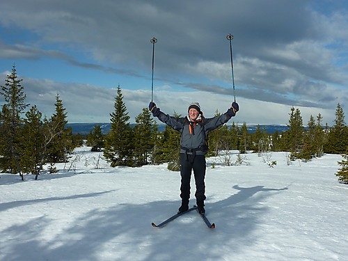 Gunnar på høyeste Raskiftet, 809 moh.