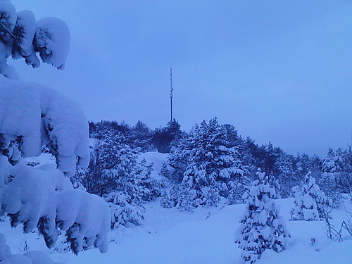 Knappenfjellet sett fra sør julaften 2010!