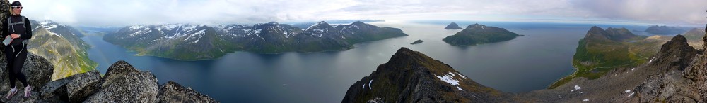 Panoramabilde på toppen