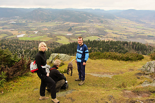 På Glasåsen med utsikt over mot Finnemarka.