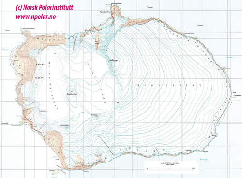 Kart over Bouvetøya.