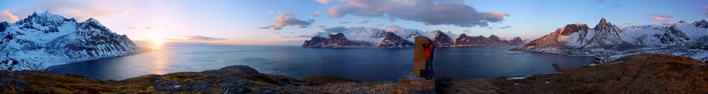 Panoramic view from Knuten. Kjempeflott!