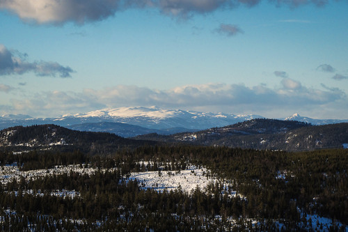 Norefjell og Hestgjuvnatten sett fra Rognkleivåsen.