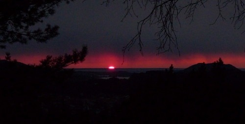 Solnedgang sett fra Tveitavarden