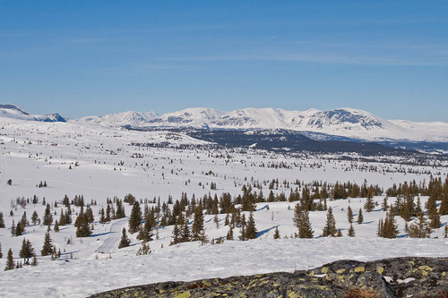 Hemsedal sett fra Syningen i Ål — Foto: Martin Bekkelund