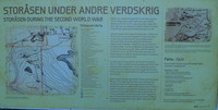 Infoskilt om Storåsens rolle under WWII