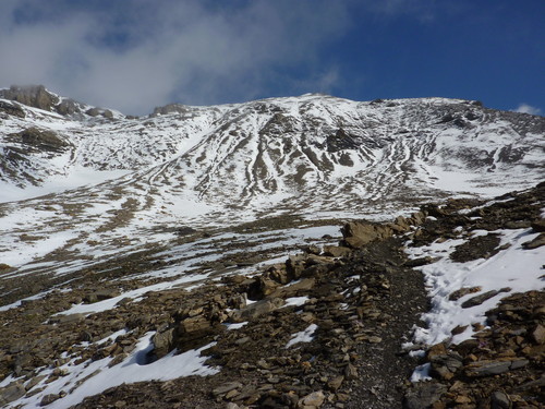 View up to Mont Buet. Not exciting but good acclimatisation!