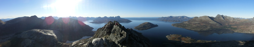 Panorama fra toppen