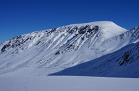 Leirhø sett fra Hellstugubreen i sørvest.