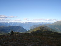 Fra Sopandefjellet mot Bødalen, Ovriseggi og Vik.