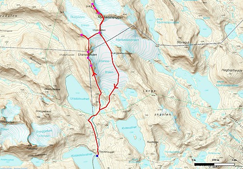 Kart over ruta