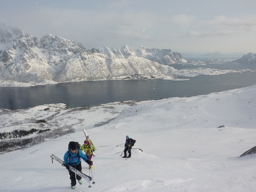 The last part to the ridge was taken by foot