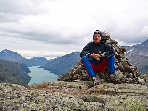 500fjell på toppen:) Gjende i bakgrunn.