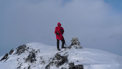 Jan på dagens absolutt siste topp - Nord for V5