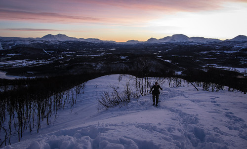 På vei opp mot Rustatoppen.