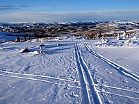 Jeg kunne følge noen ferdig opptråkkede spor i starten.