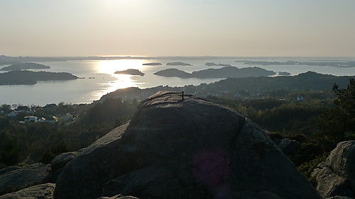 Utsikt vestover i havet fra Folleseåsen