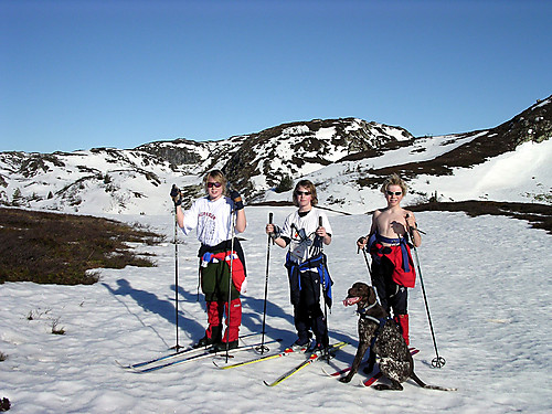 Gutta boys på tur! Jo Sondre, Fredrik og meg.