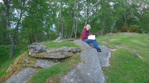 Fuglahammaren på Bjergøy - turens første øytopp!