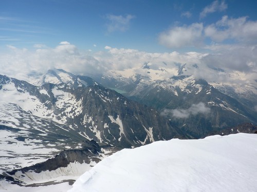 The Saas valley below