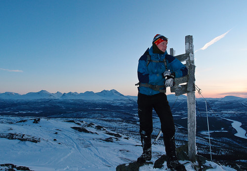 Meg på toppen av Helgemauken med Istindan som kulisser, herlig å komme opp på toppene igjen!