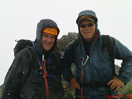 Leif Havelin (til høyre) og Knut S på Storen 13.juli 2008