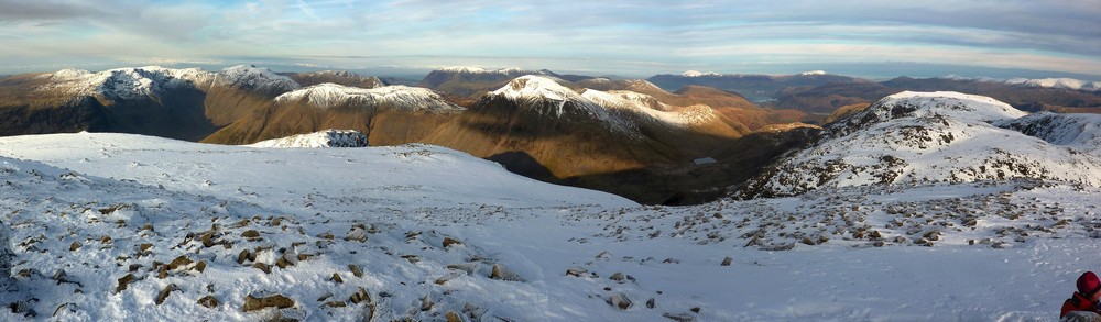 View westwards towards Great Gable