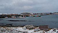 Våknet opp til surt vær i Vardø.