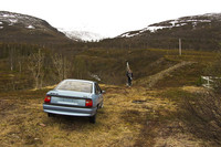 Skibæring opp Galtdalen.