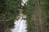 Nesten den eneste snøen i dag. Opp fra RV..