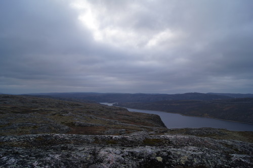 Nydelig natur. Langfjorden sørvestover