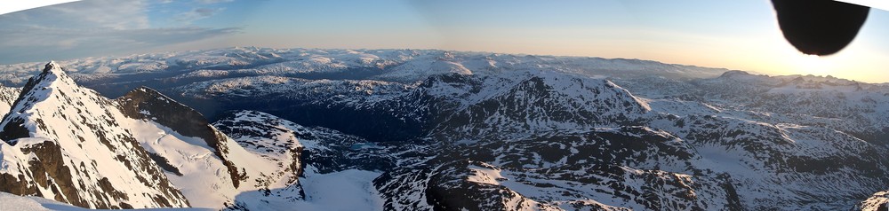 Panoramabilde 2 fra Styggedalstinden Østtoppen.