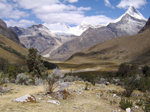 On the way to base camp for Alpamayo