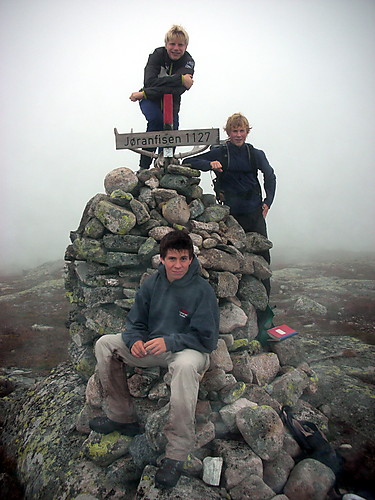 På toppen av dagens mål, Jøranfisen (1127).