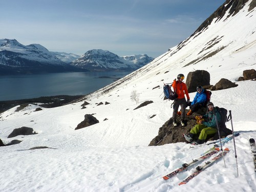 Siste pause før skogspartiet og elvedalen