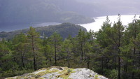 Sørtoppen på Hokøy fra Storgjelsknausen på Padøy