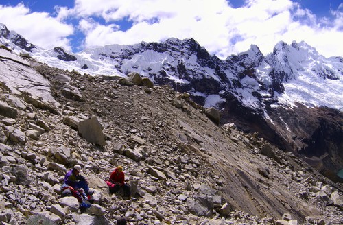 View from the trail to moraine camp