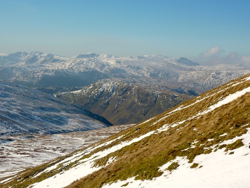 On the way up the south side of Dollywagon Pike, with a view towards the west