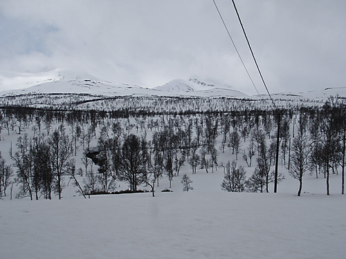 Ved Svartvassætra med utsikt mot Lurfjelltinden.