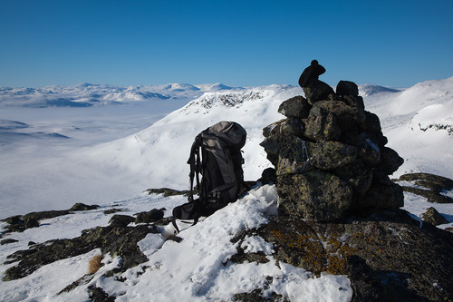 På Drylleberget mot Sulefjellet og Suletinden.