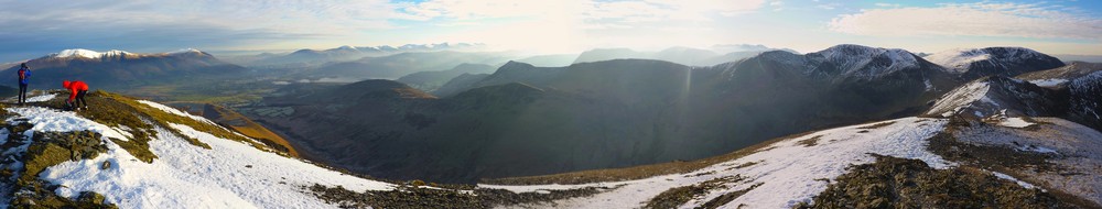 At the top of Grisedale Pike