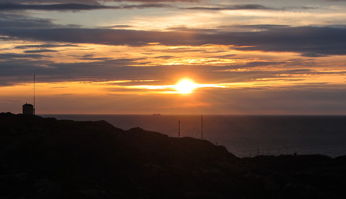 Solnedgang på Utsira.