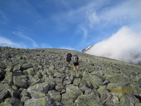 Nydelig vær opp steinrøysa