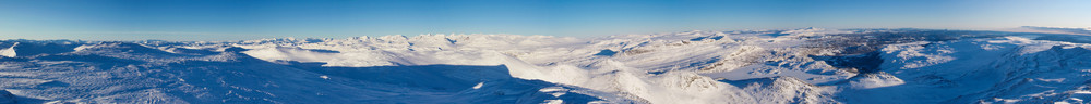 Panoramabilde fra Mugnetinden.